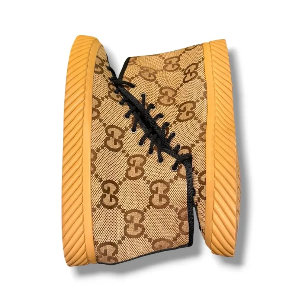 BNWT Gucci GG Monogram Maxi High-Top Sneakers ‘Caramel’ | Size 11.5G (12-13US)